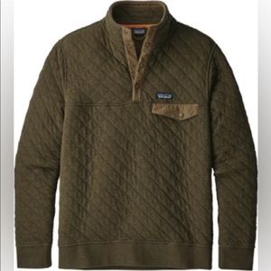Men's Patagonia Organic Cotton Quilt 1/4 Snap Pullover- size Small